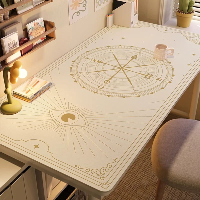 Waterproof Tarot Card Desk Mat Leather