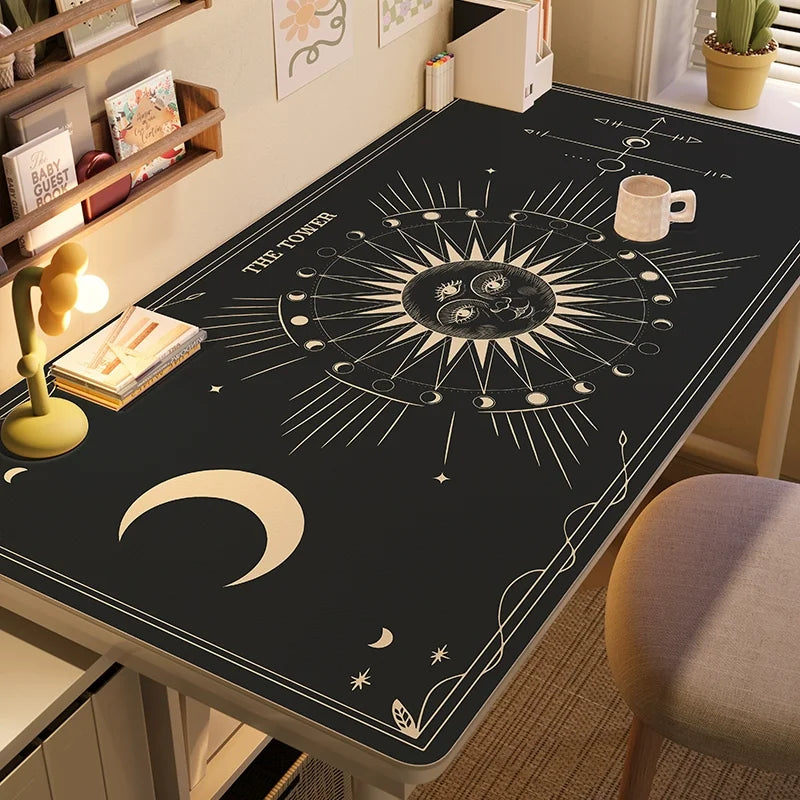 Waterproof Tarot Card Desk Mat Leather
