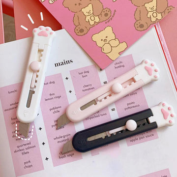 Kawaii Mini Cute Cat Paw Utility Knife