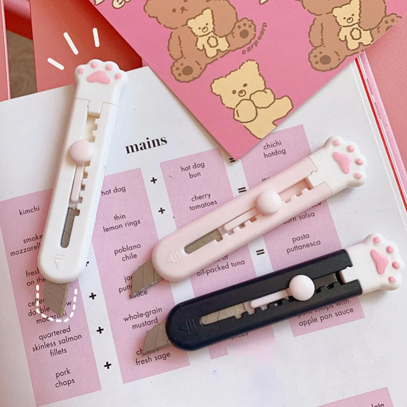 Kawaii Mini Cute Cat Paw Utility Knife