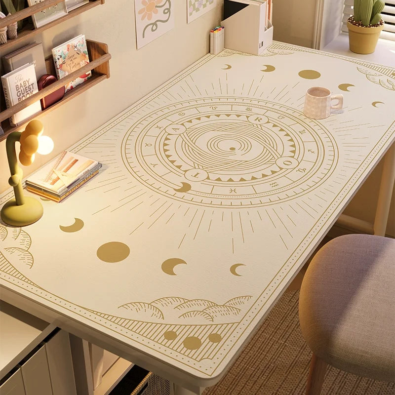 Waterproof Tarot Card Desk Mat Leather