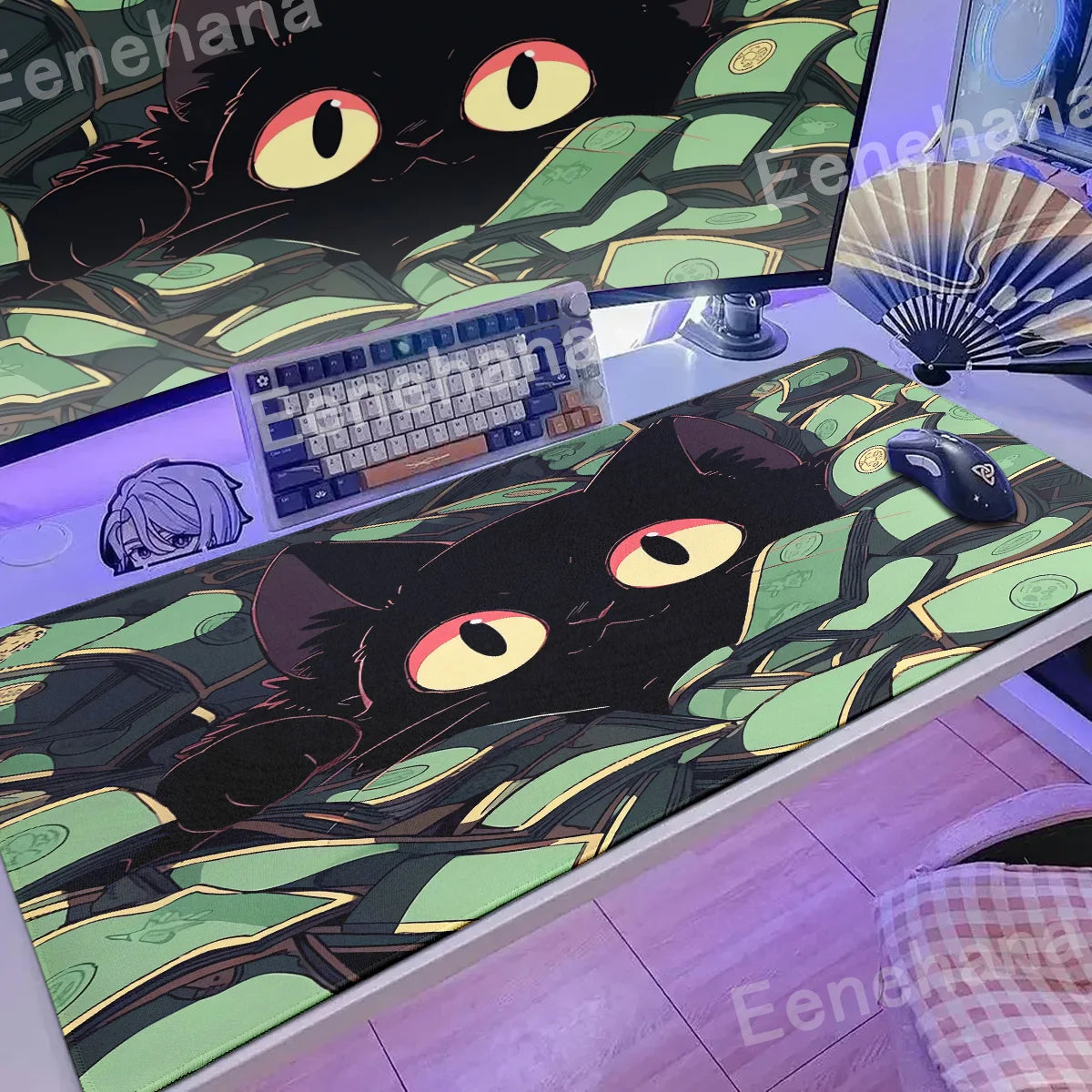 Kawaii Art Keyboard Mouse Pad