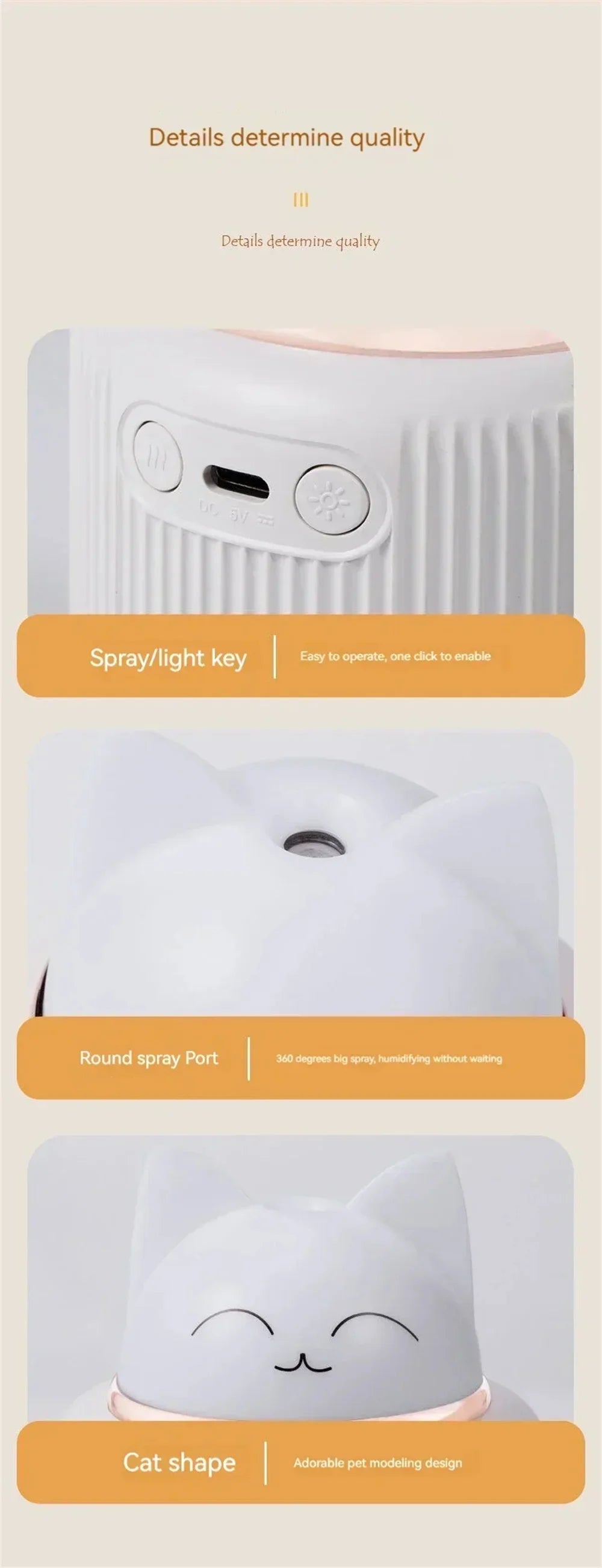 Mini Humidifier-Cute Cat Mist