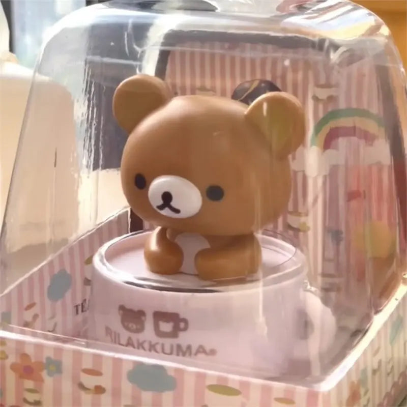 Cute Nodding Relax Bear Doll Car