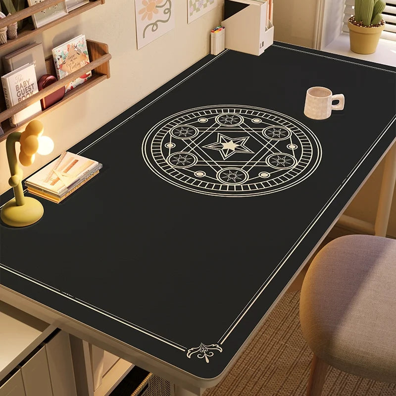Waterproof Tarot Card Desk Mat Leather