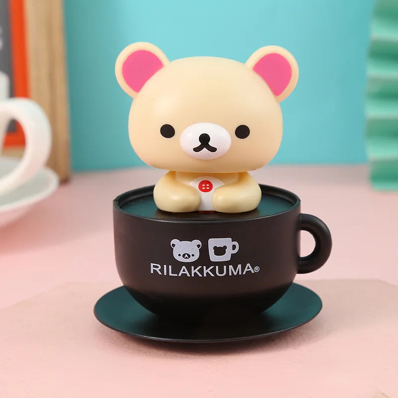 Cute Nodding Relax Bear Doll Car