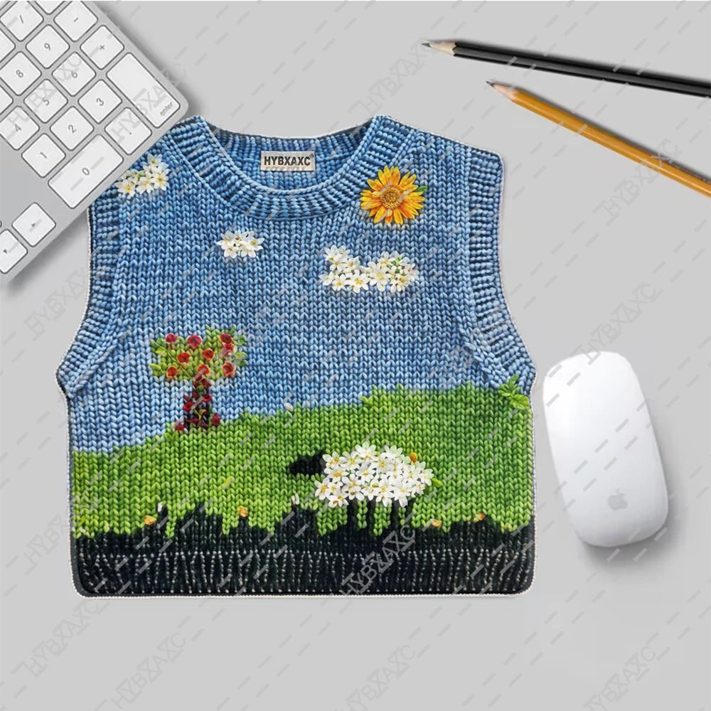 Cute Knitted Sweater Mouse Pad