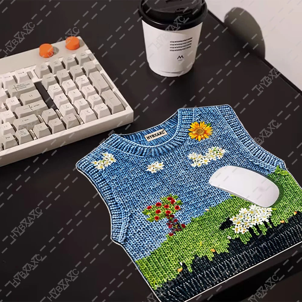 Cute Knitted Sweater Mouse Pad