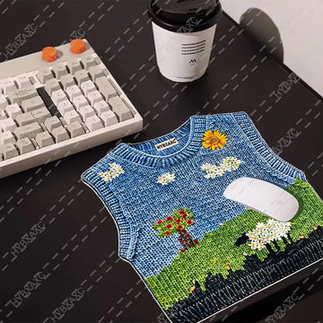 Cute Knitted Sweater Mouse Pad