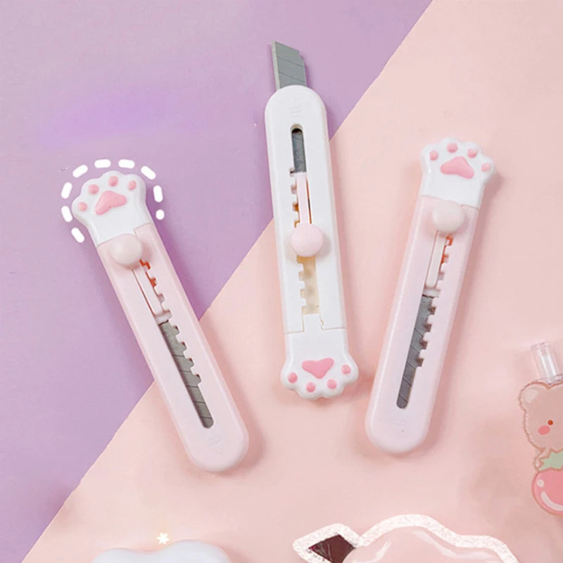 Kawaii Mini Cute Cat Paw Utility Knife