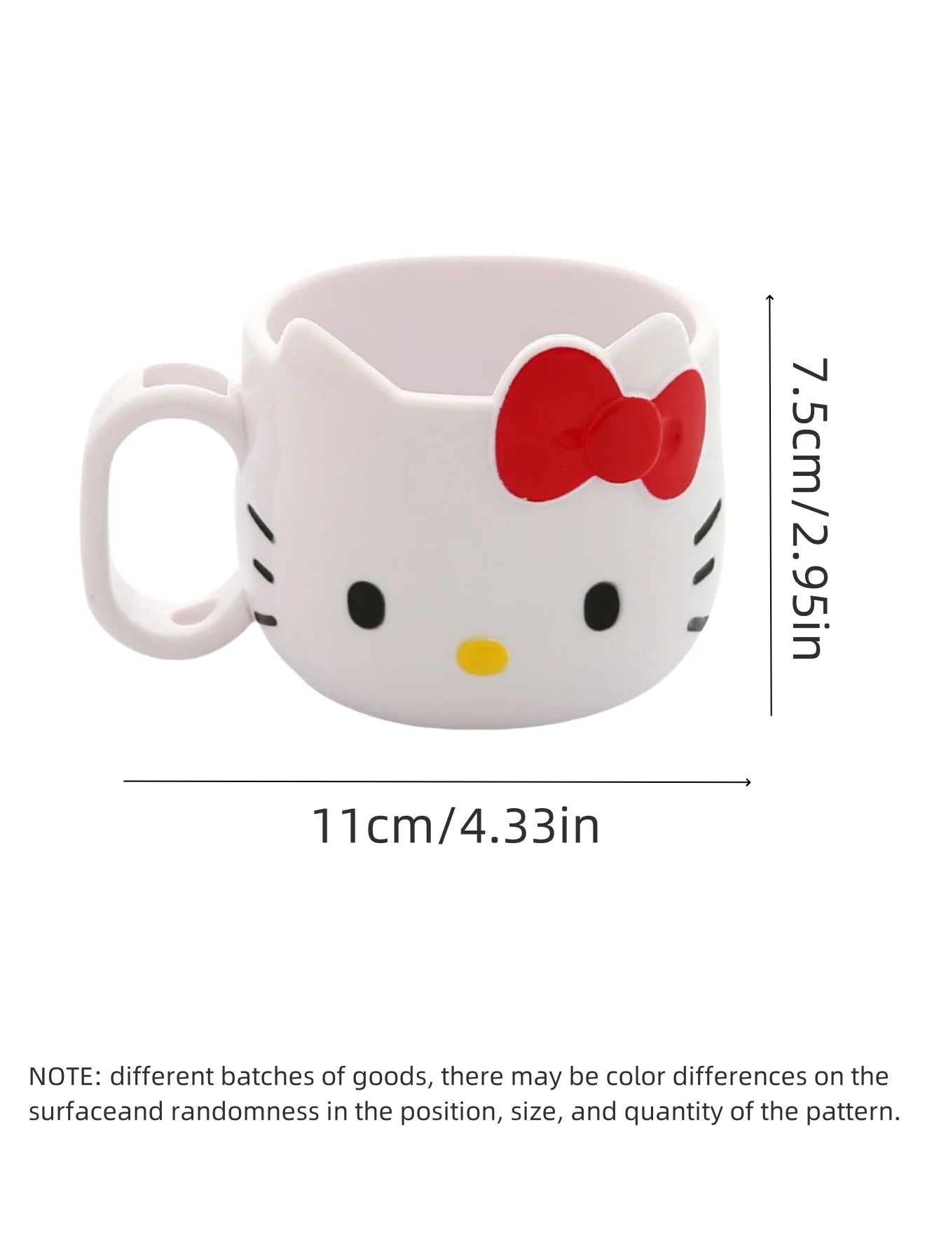 1/2pcs Kawaii Kitty Plastic Mug