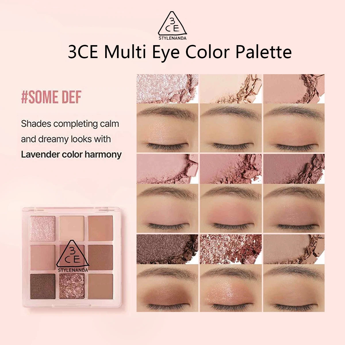 K-Beauty 3CE Multi Eye Color Palette