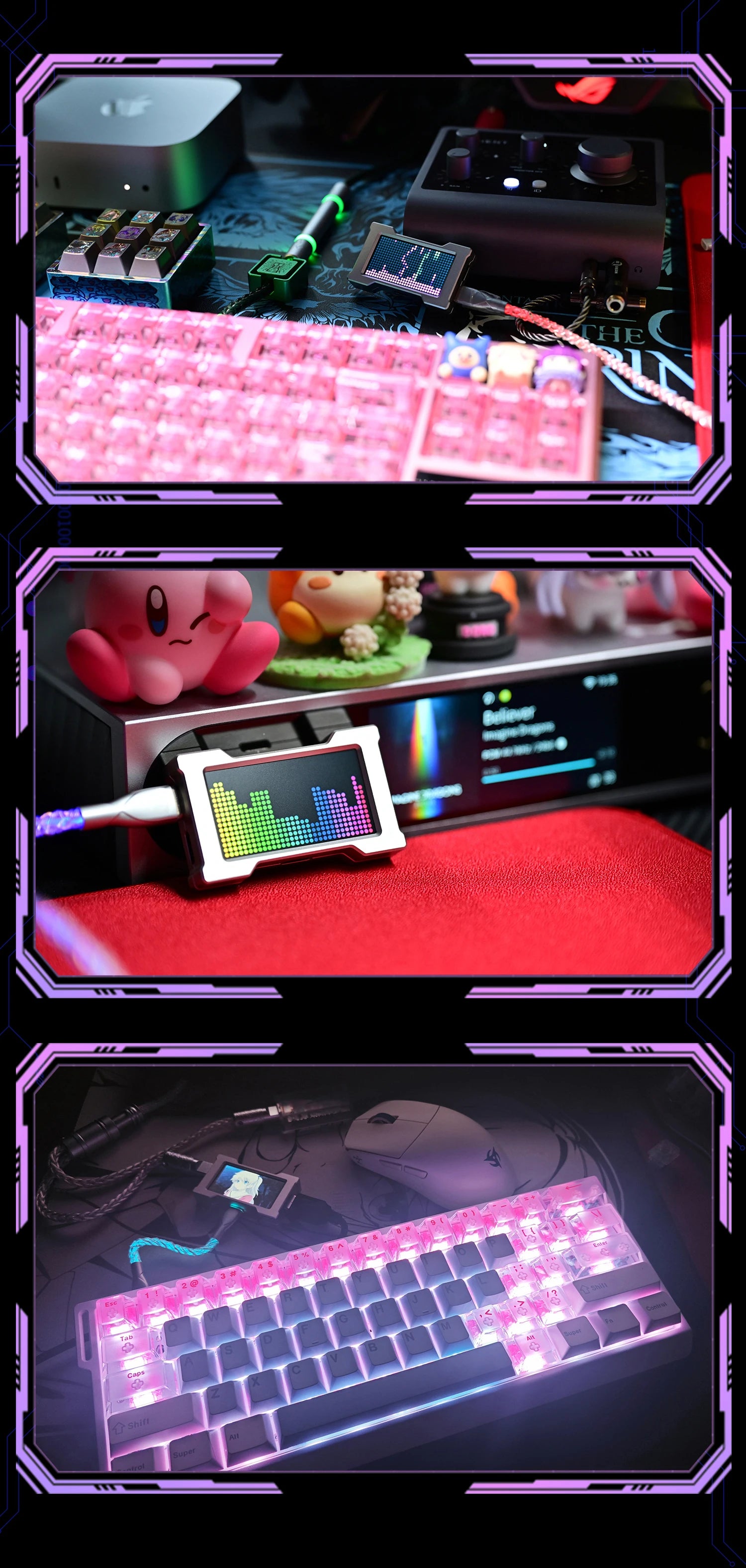 ZNEO Gaming USB Hub Desk Setup