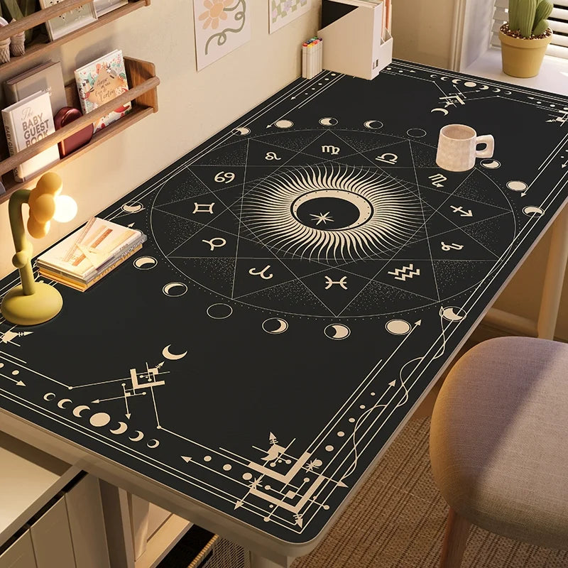 Waterproof Tarot Card Desk Mat Leather