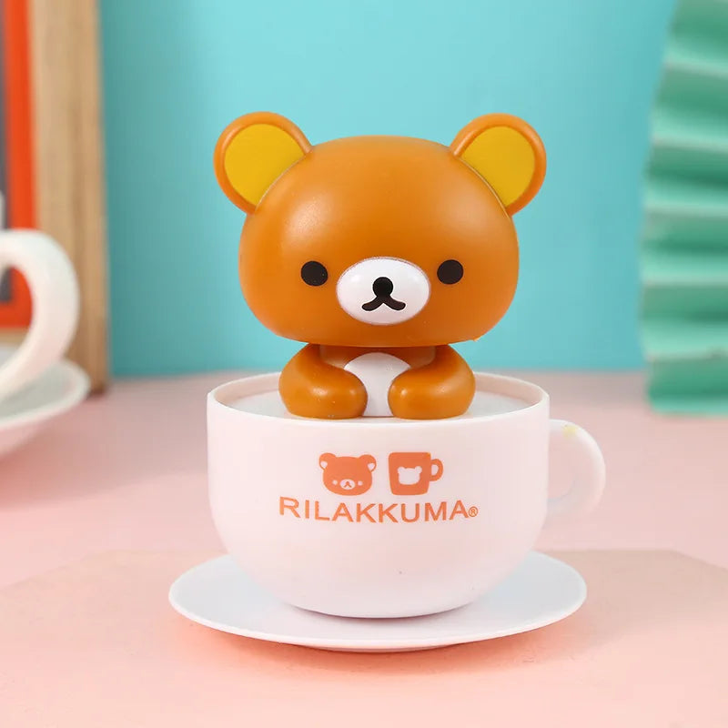 Cute Nodding Relax Bear Doll Car