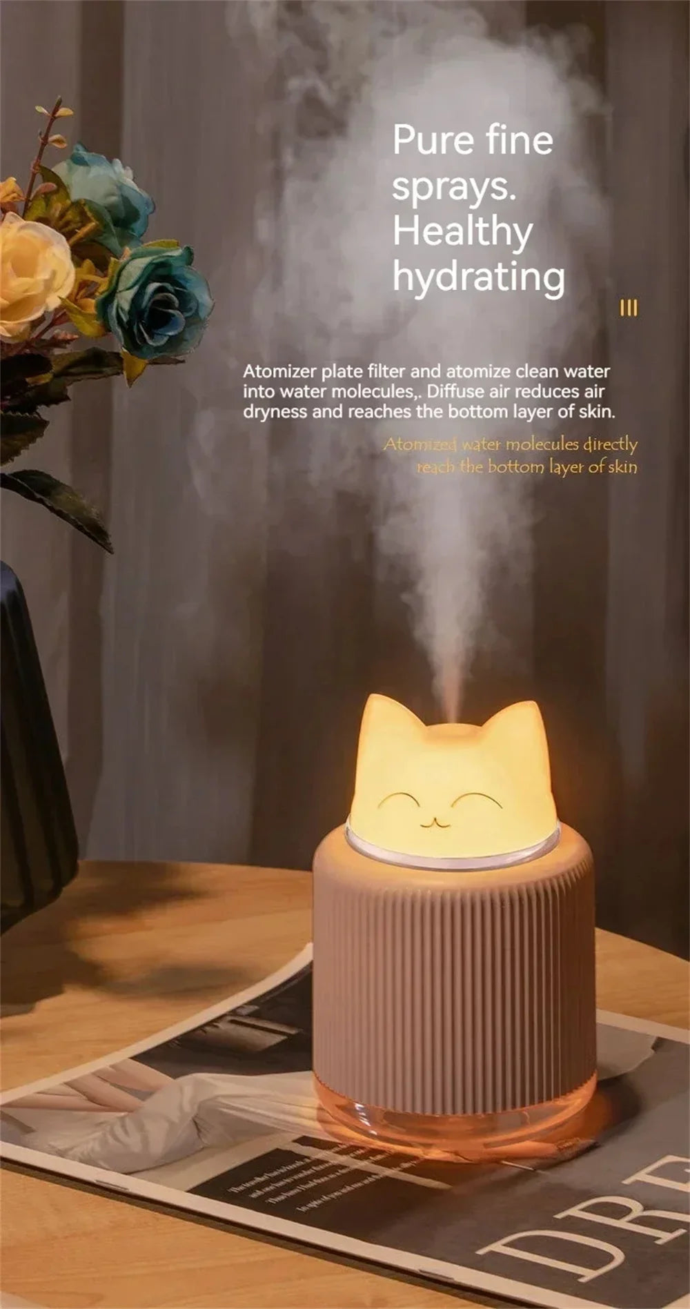 Mini Humidifier-Cute Cat Mist