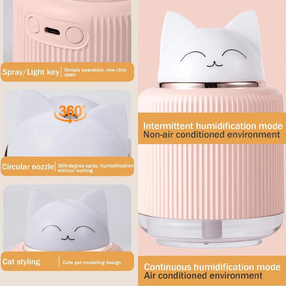 Mini Humidifier-Cute Cat Mist