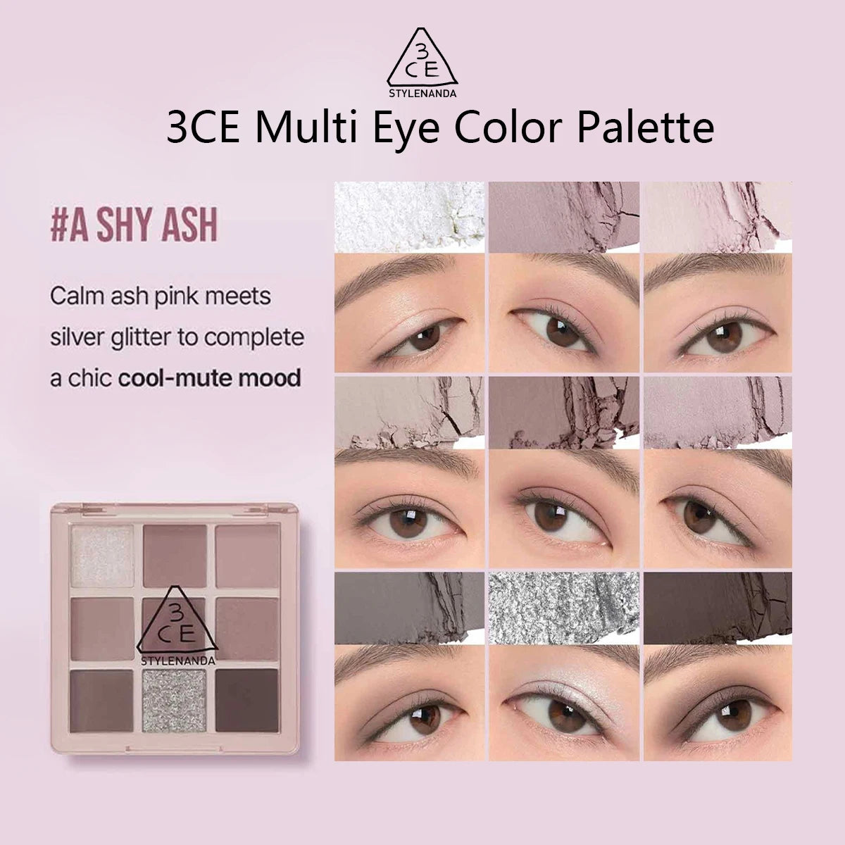 K-Beauty 3CE Multi Eye Color Palette