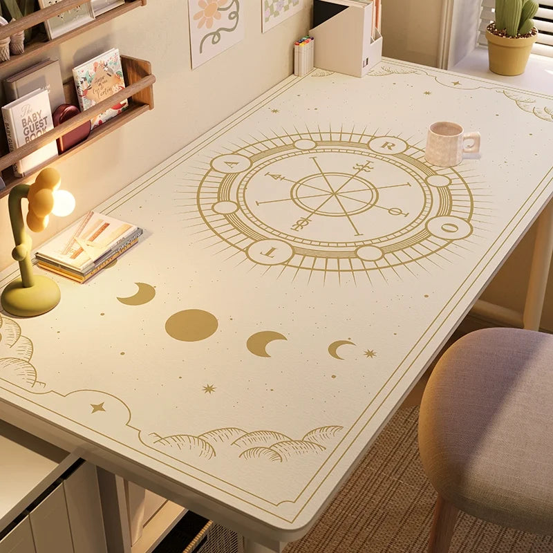 Waterproof Tarot Card Desk Mat Leather