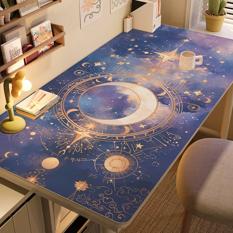 Waterproof Tarot Card Desk Mat Leather
