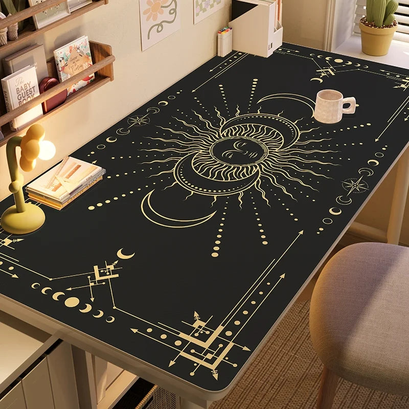 Waterproof Tarot Card Desk Mat Leather