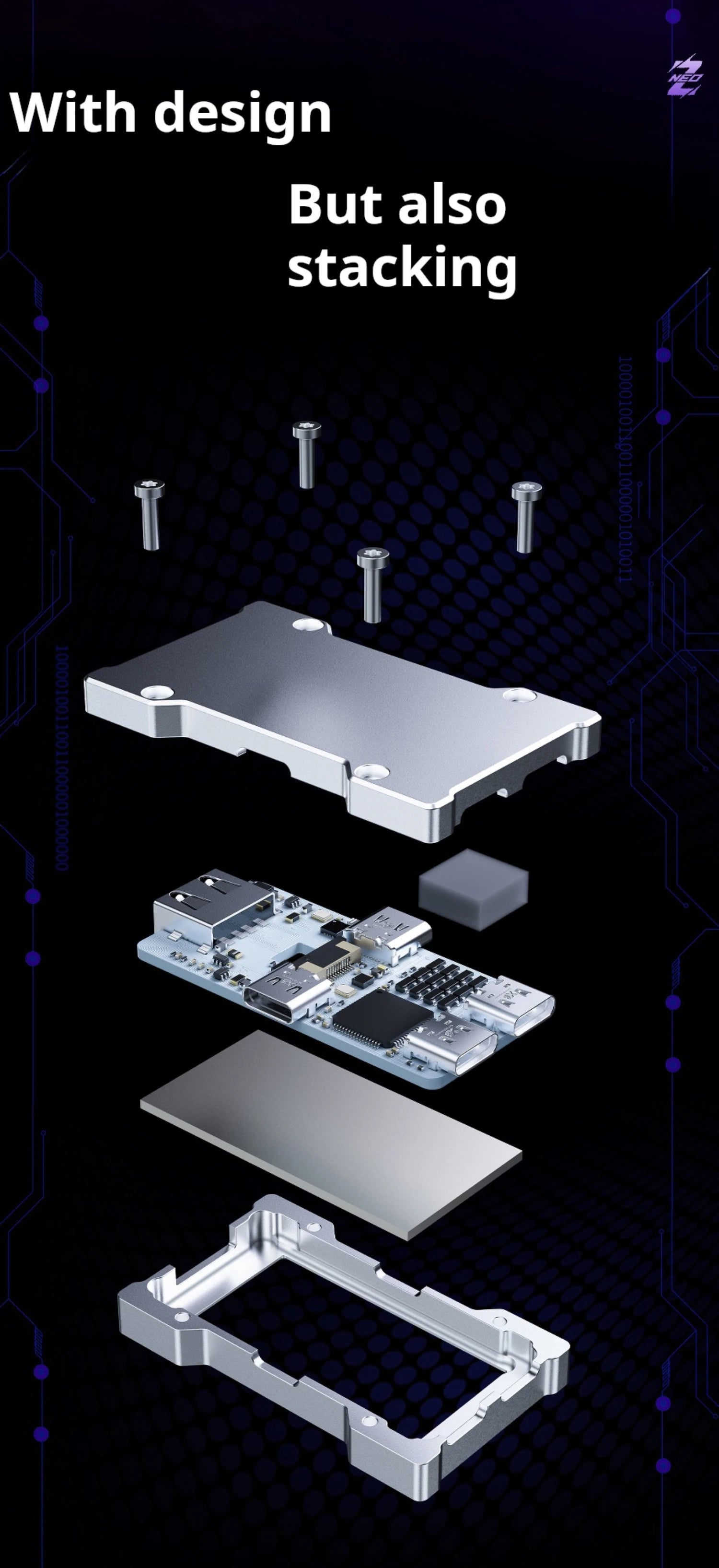 ZNEO Gaming USB Hub Desk Setup