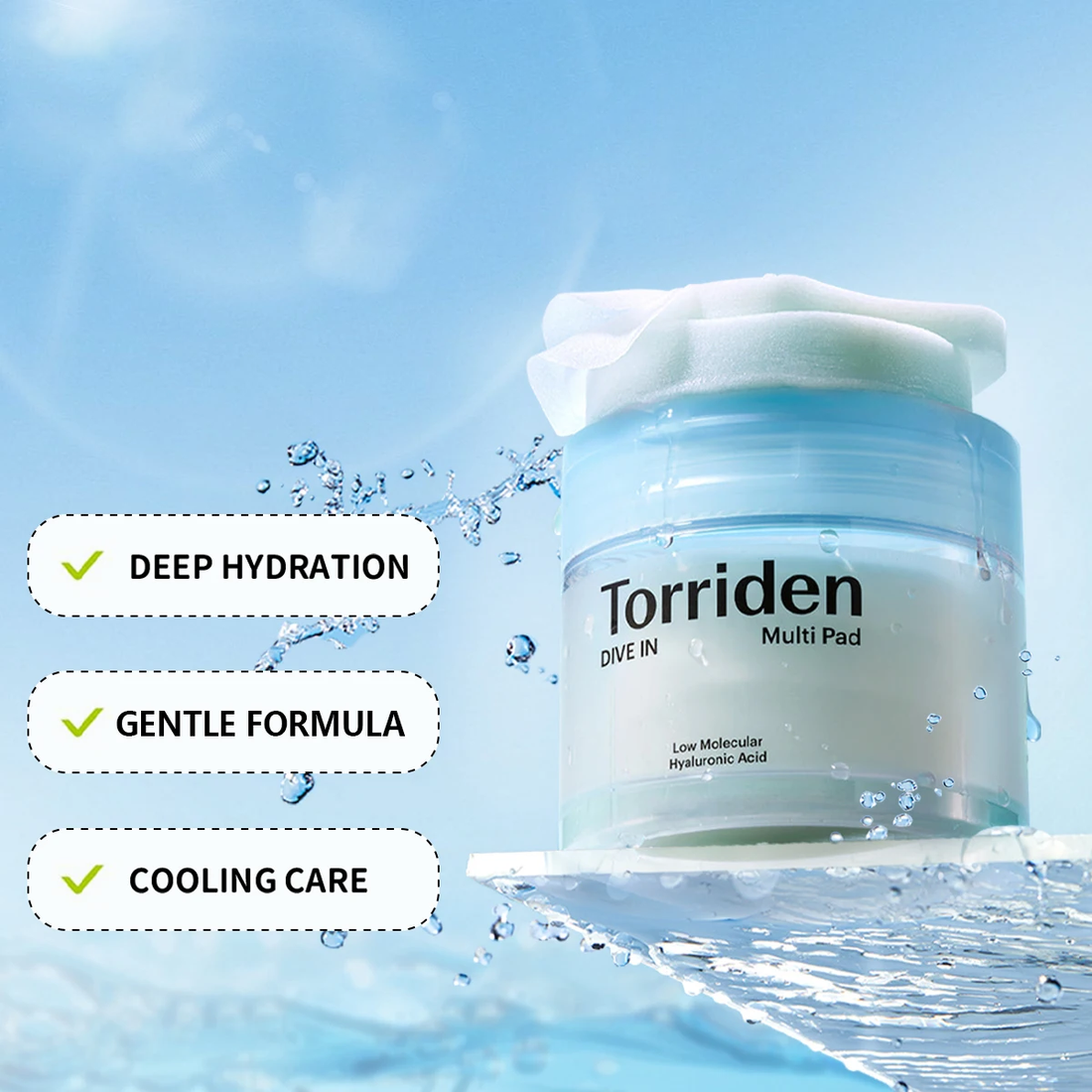 Vegan Hyaluronic Acid Toner Pads